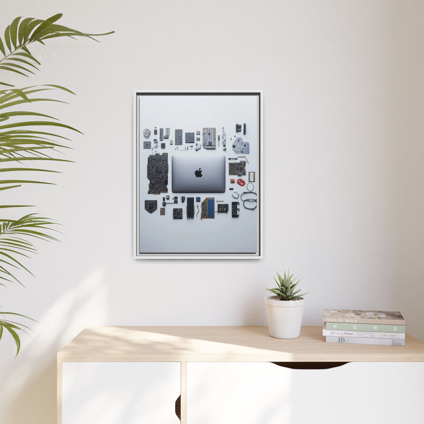 Grey Mac Framed Canvas