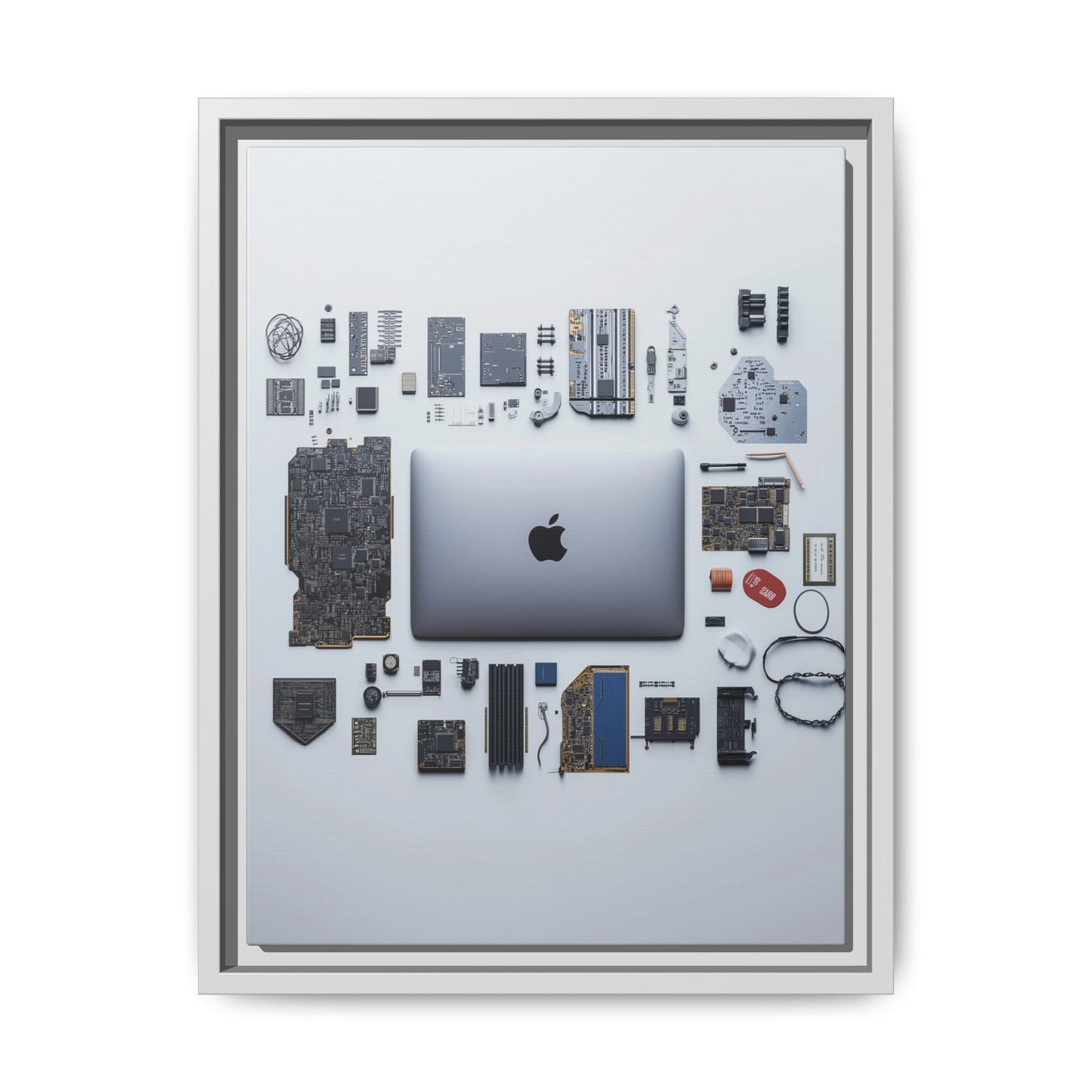 Grey Mac Framed Canvas
