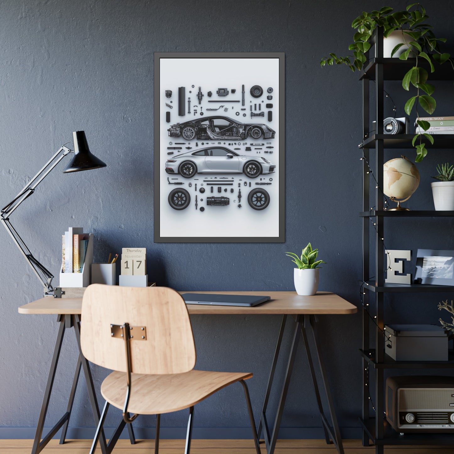 Porsche 911 992 Framed Poster US