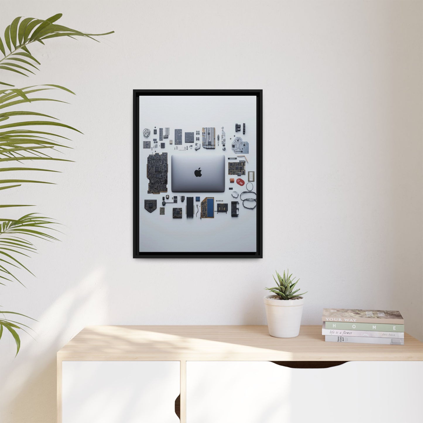 Grey Mac Framed Canvas