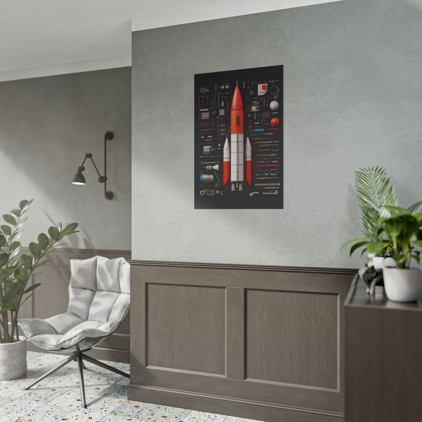 Classic Rocket Rolled Poster