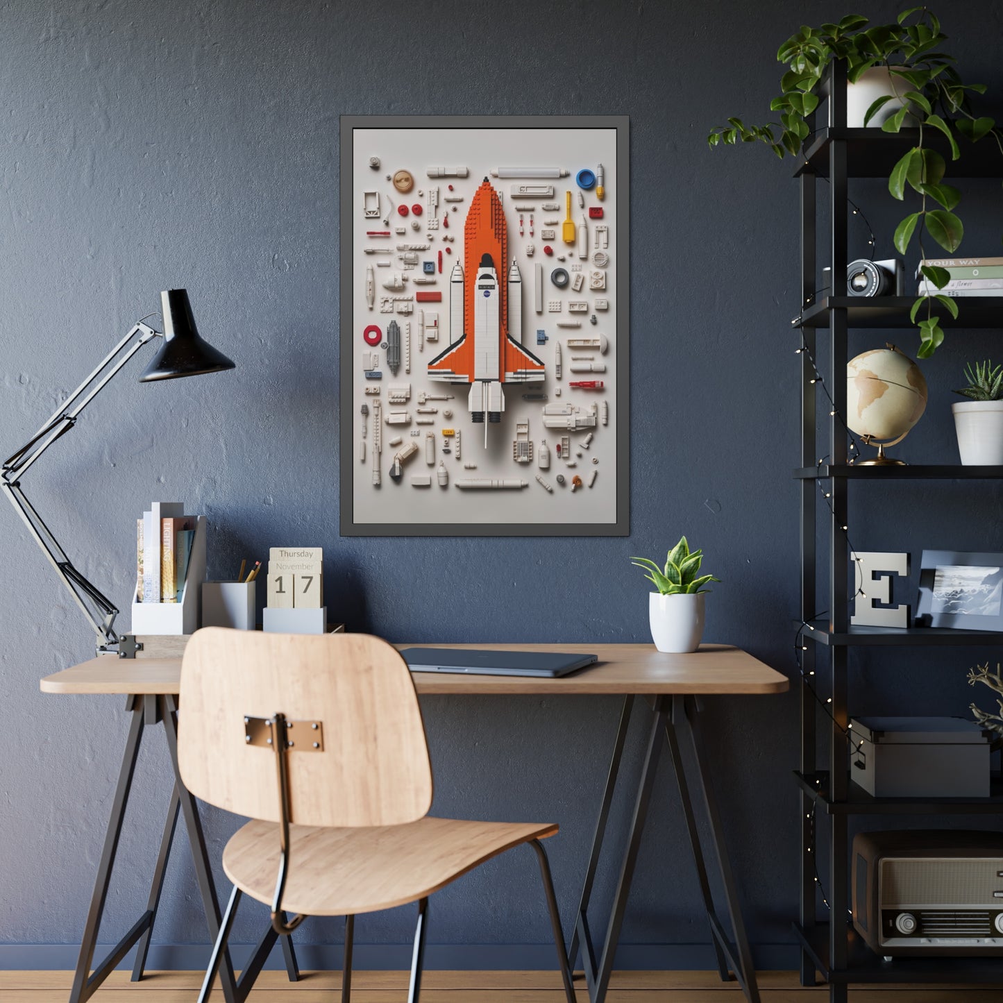 Space Shuttle LEGO Poster US
