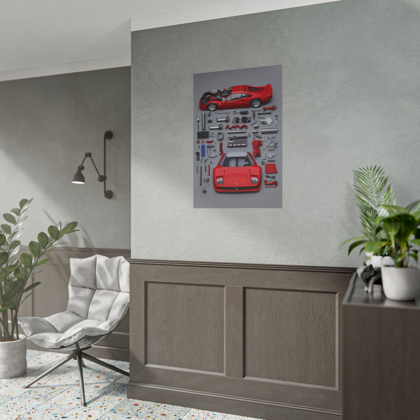 Prototype Classic Ferrari Rolled Poster