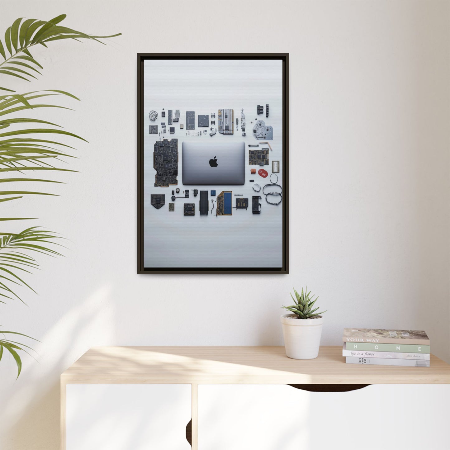 Grey Mac Framed Canvas