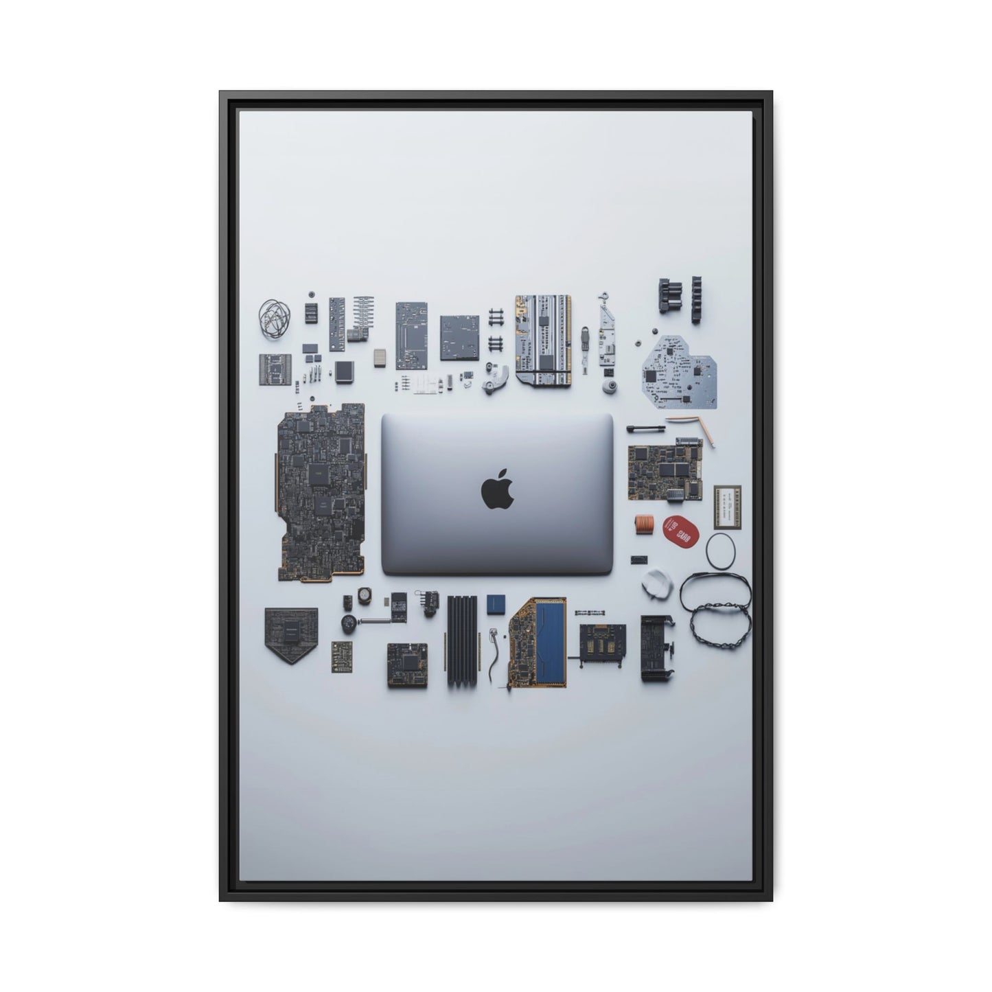 Grey Mac Framed Canvas