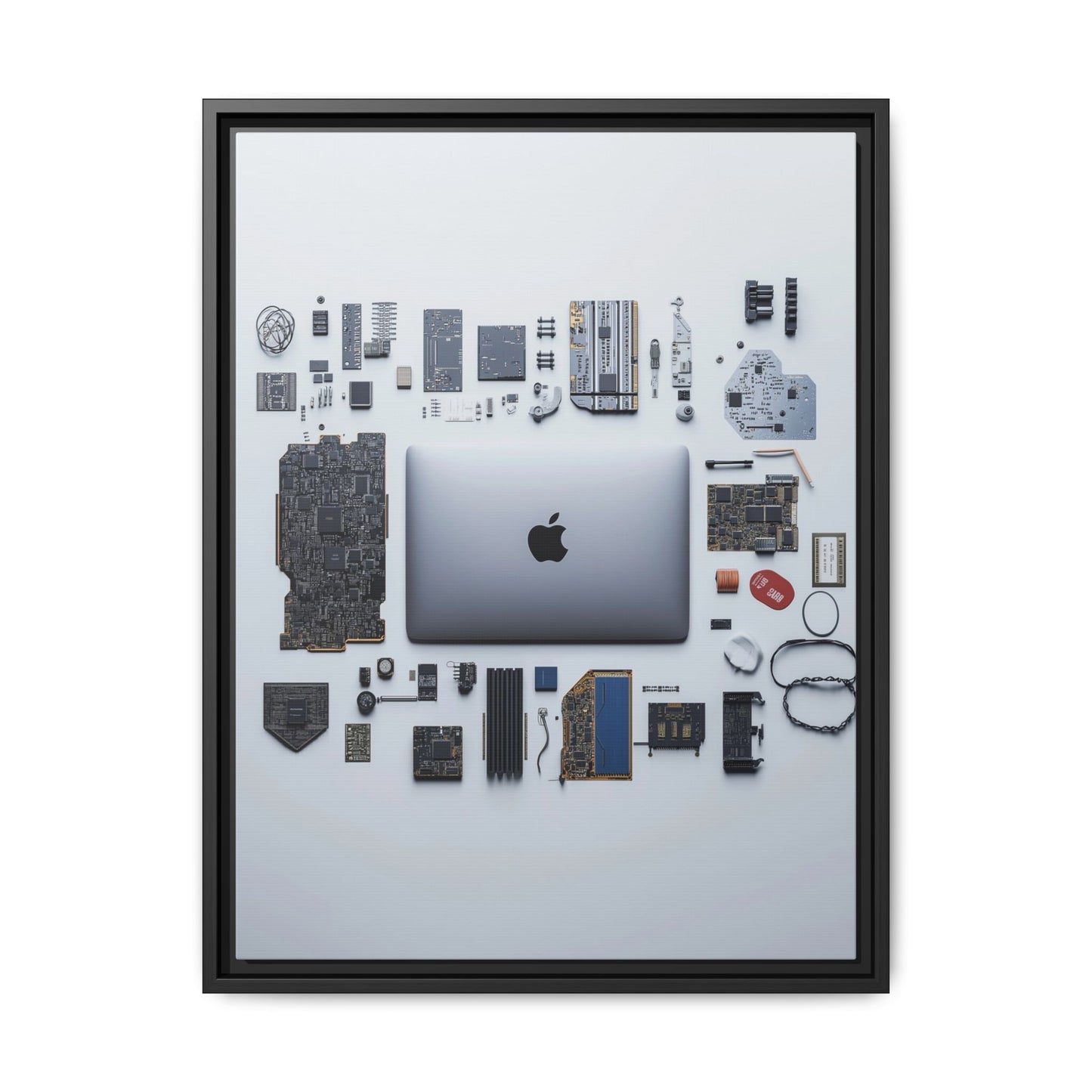 Grey Mac Framed Canvas