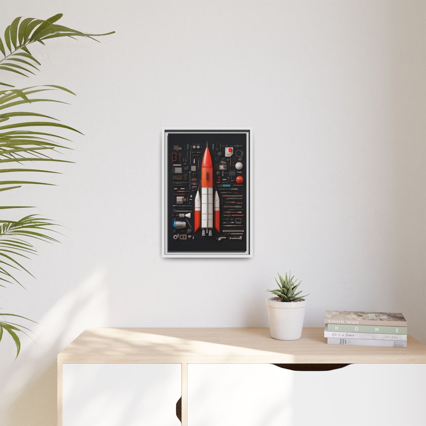 Classic Rocket Framed Canvas
