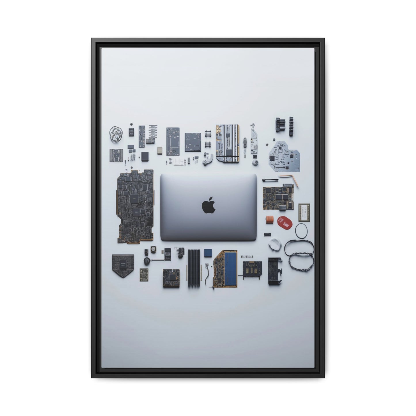 Grey Mac Framed Canvas