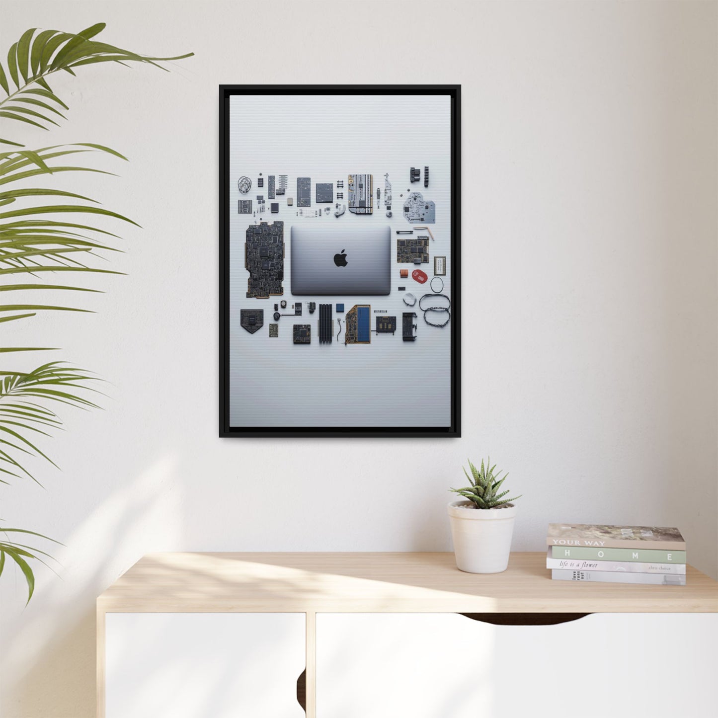 Grey Mac Framed Canvas