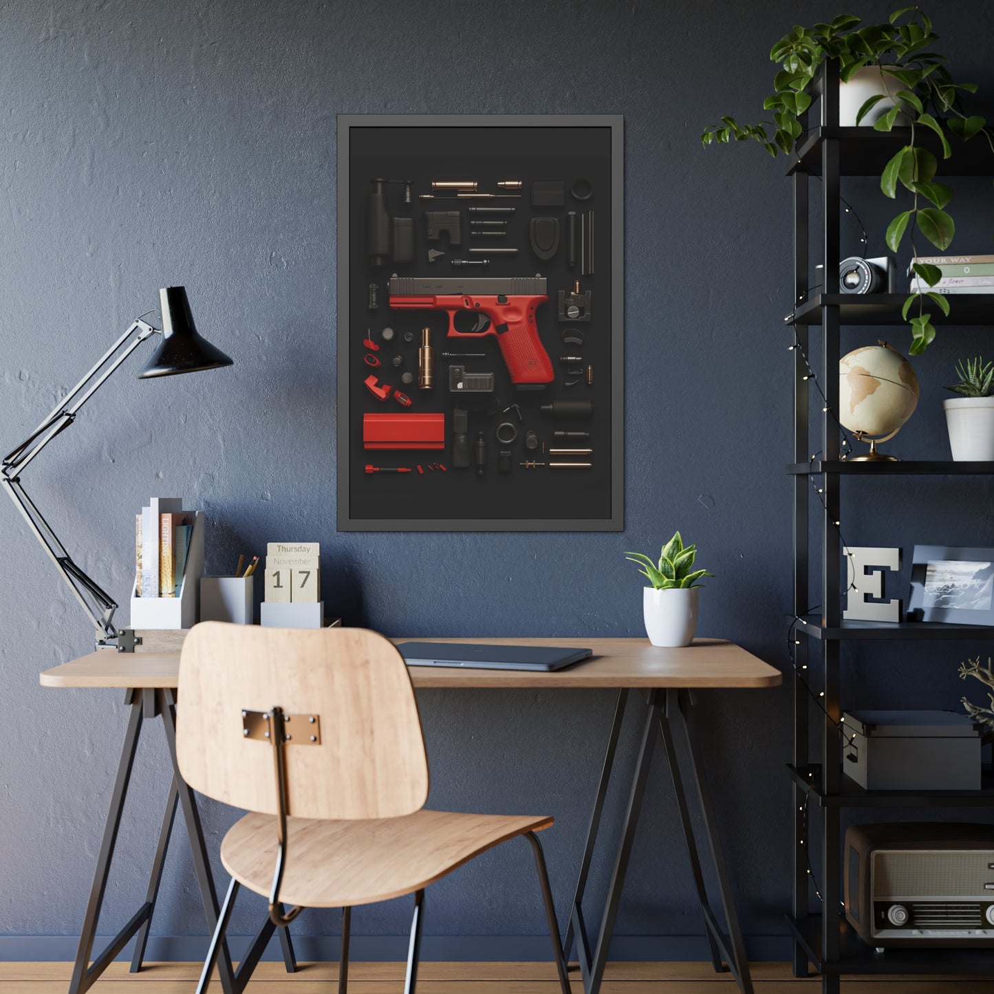 Red GunArt Framed Poster US