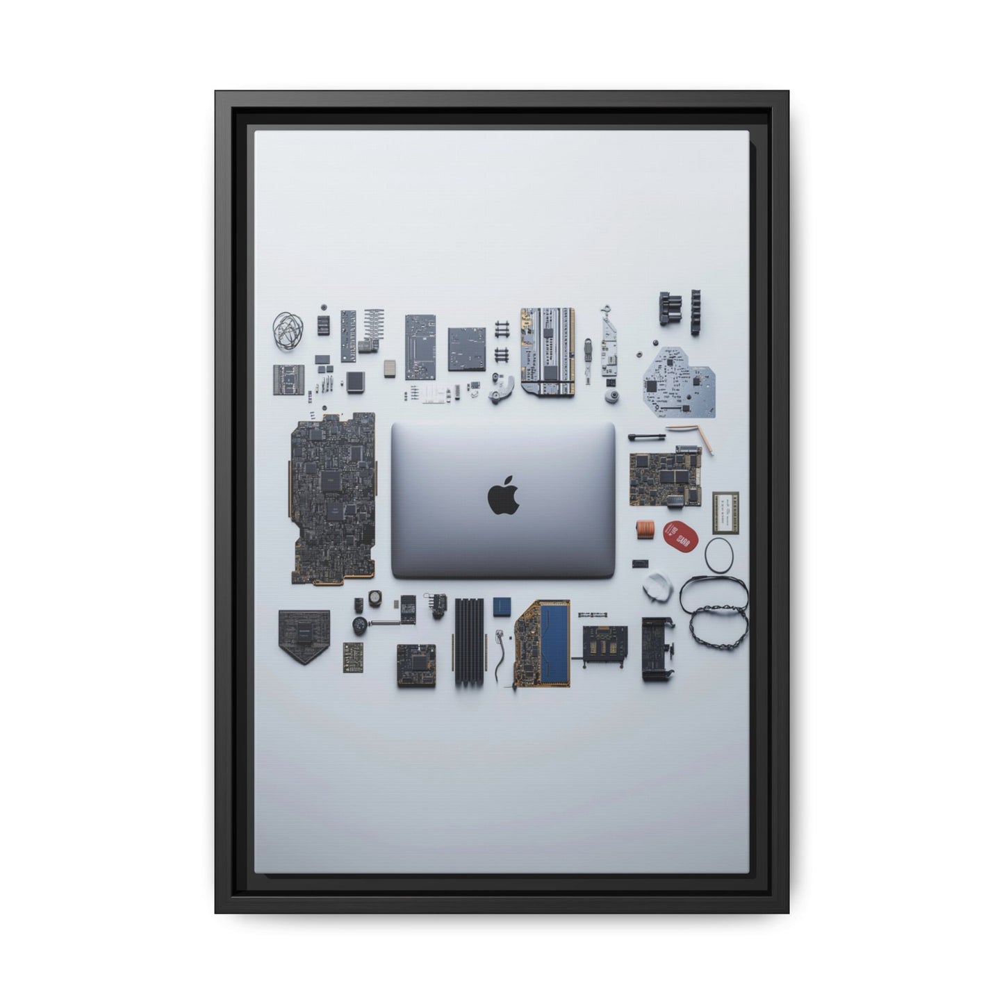 Grey Mac Framed Canvas
