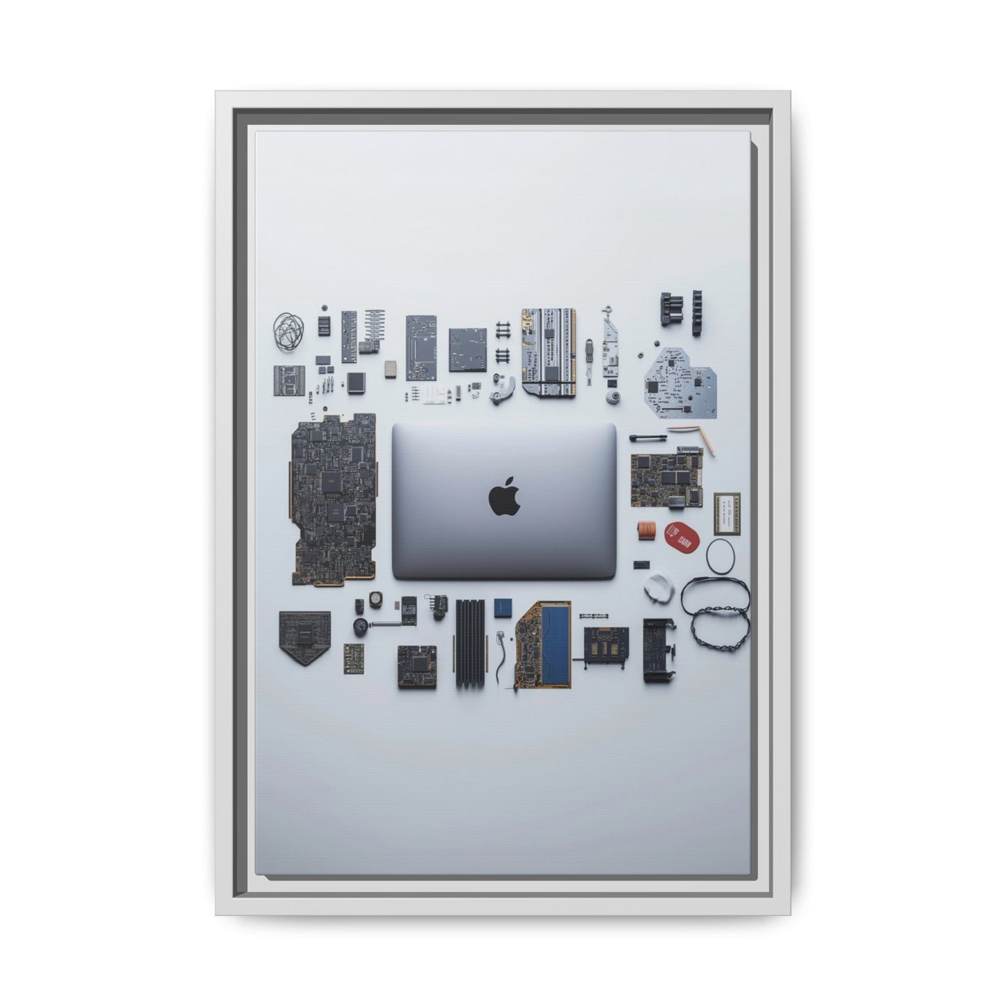 Grey Mac Framed Canvas