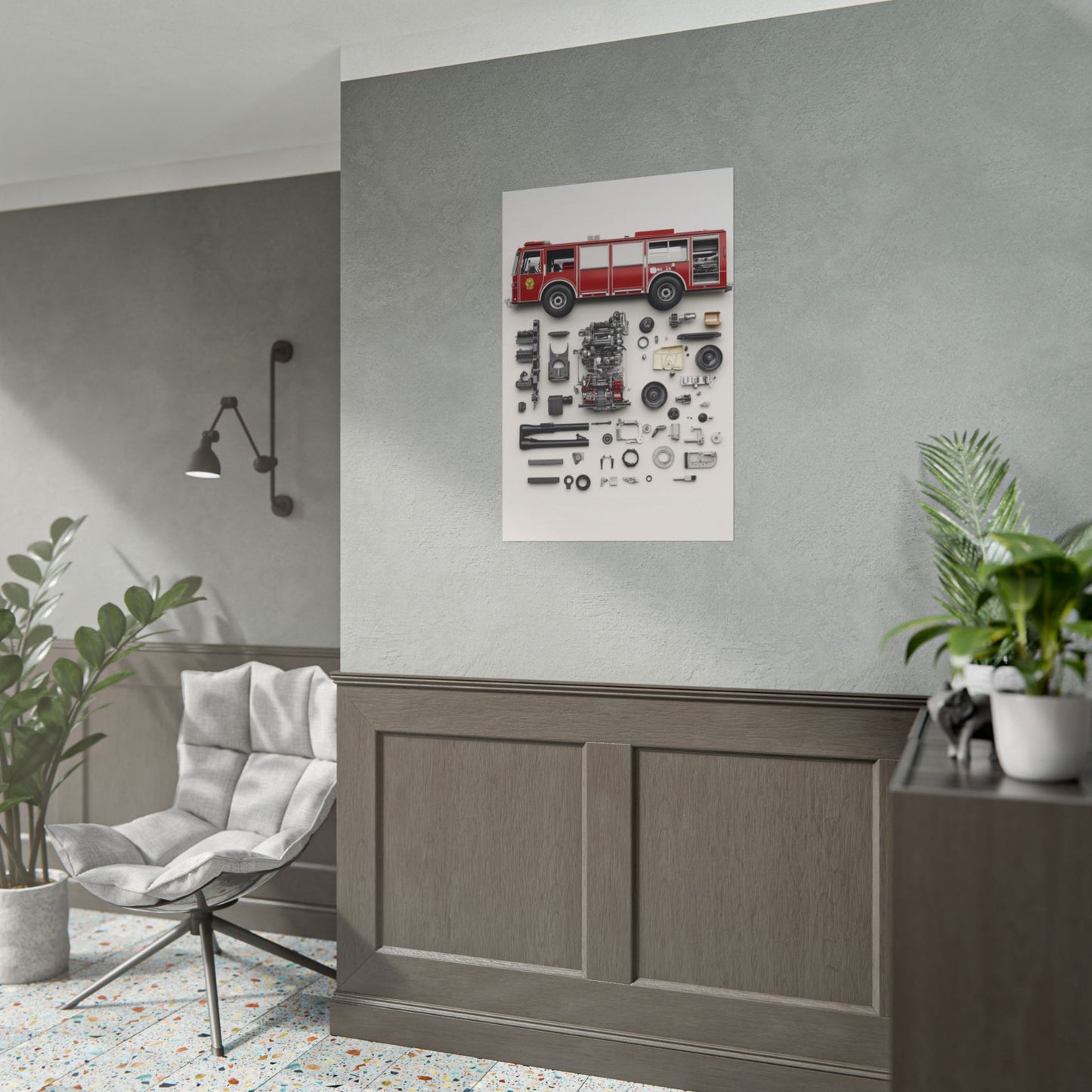 Fire Engine Rolled Poster