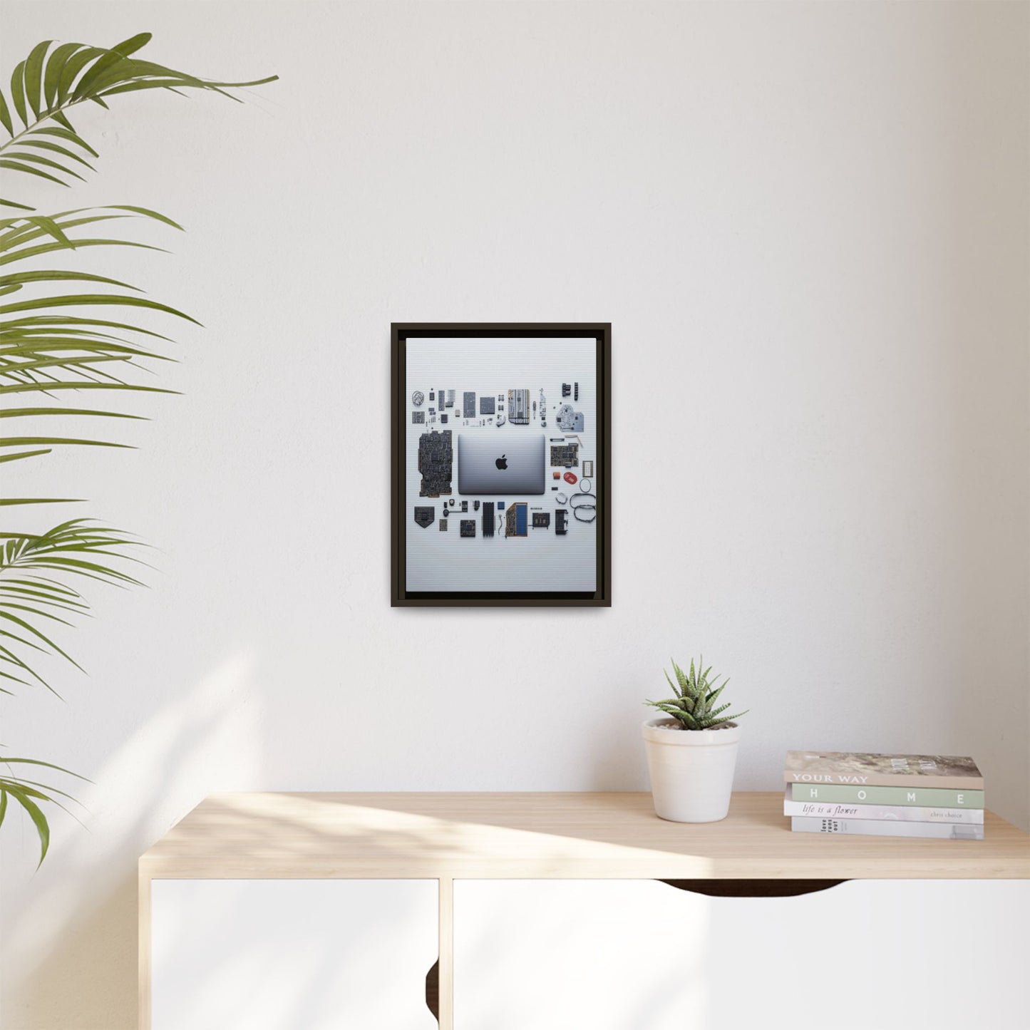 Grey Mac Framed Canvas