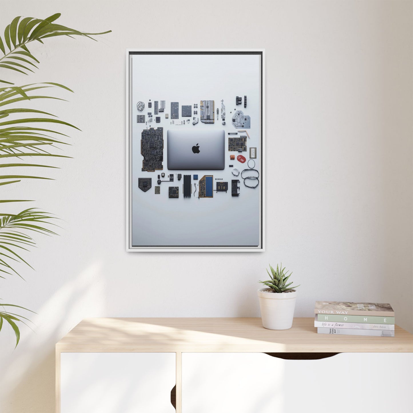 Grey Mac Framed Canvas