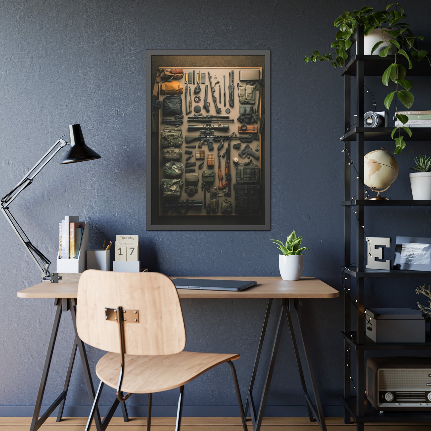 Military Arsenal Art Framed Poster US