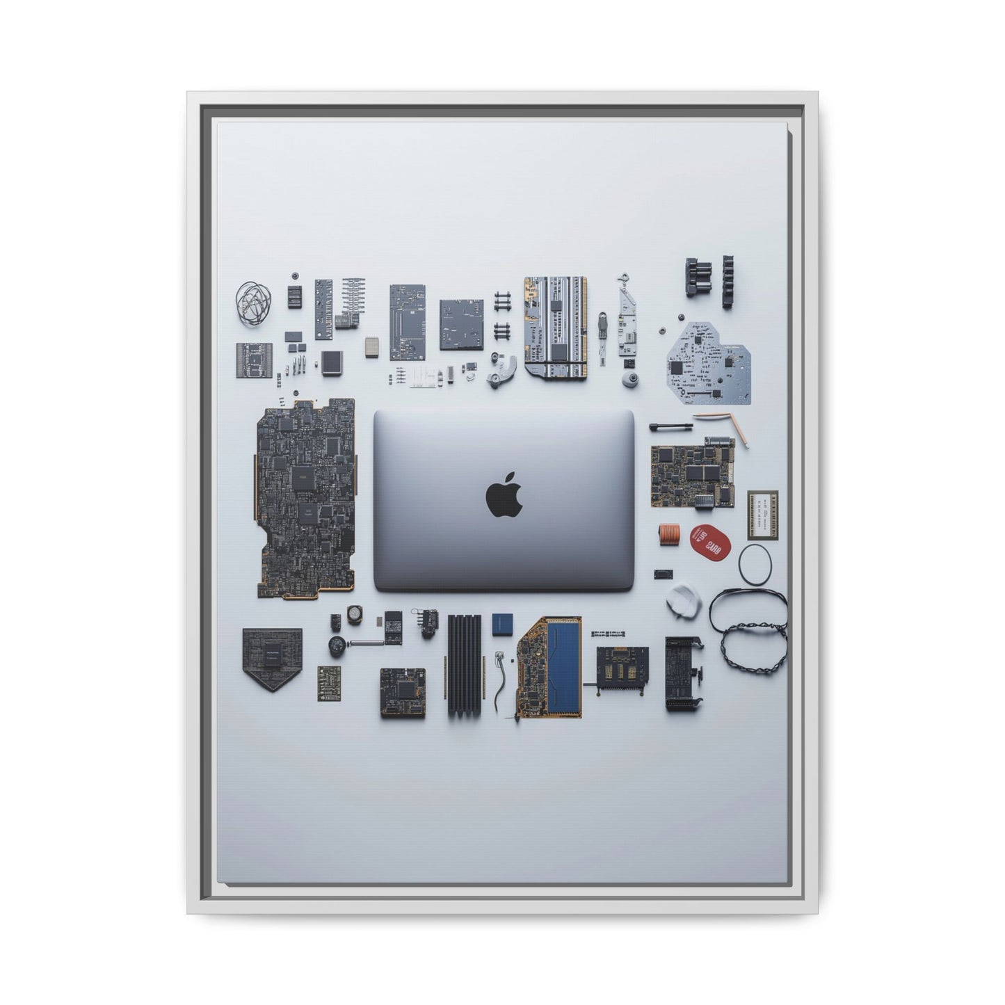 Grey Mac Framed Canvas