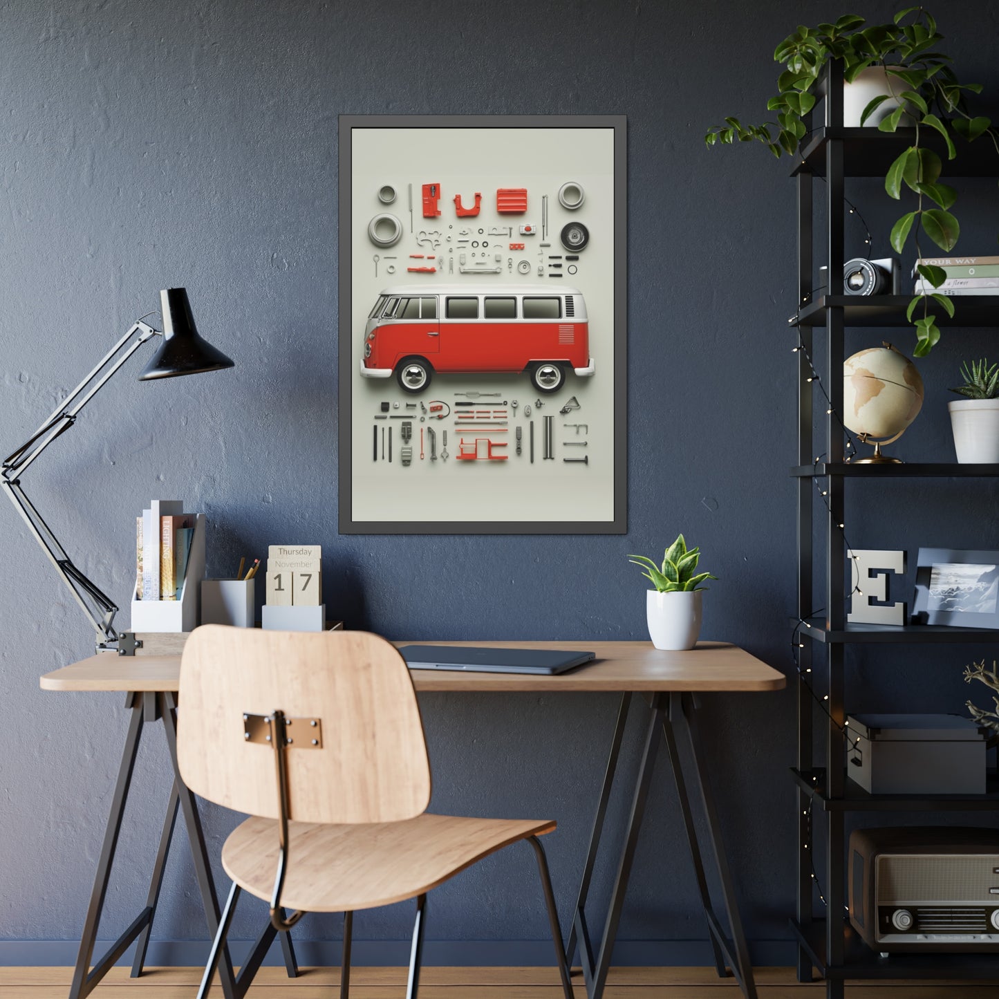 Red Classic Van Framed Poster US