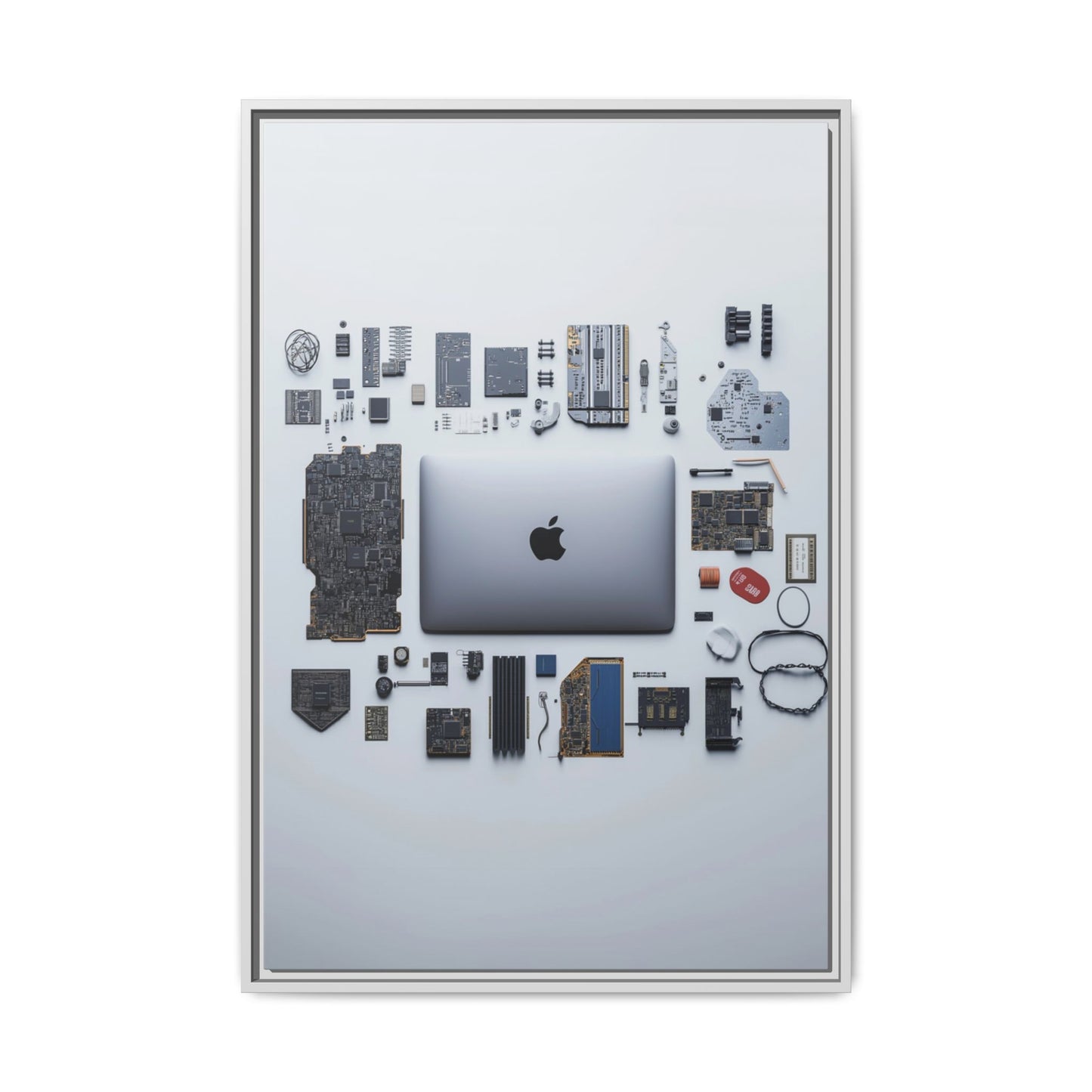 Grey Mac Framed Canvas