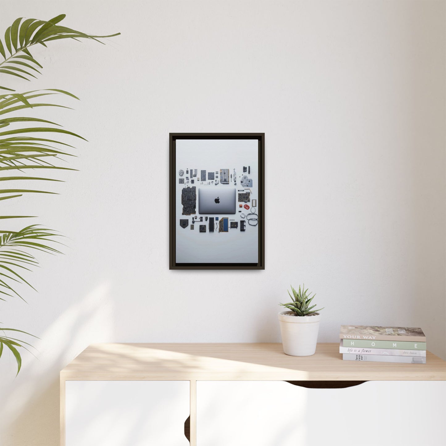 Grey Mac Framed Canvas