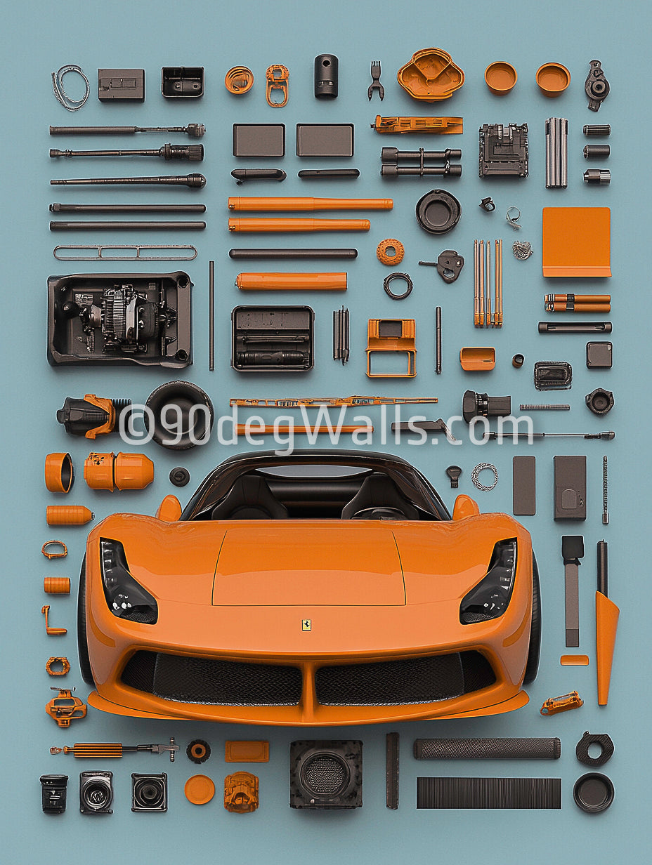 Orange Ferrari Digital