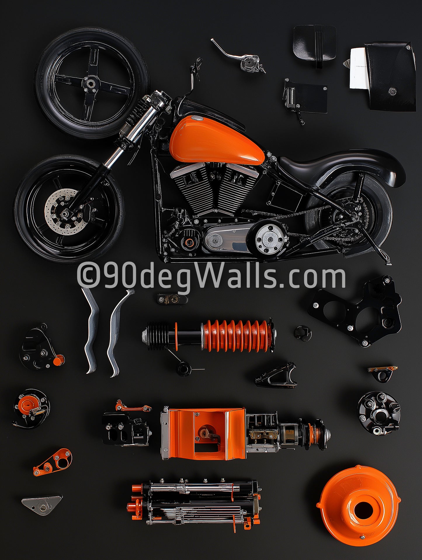 Orange Harley Digital