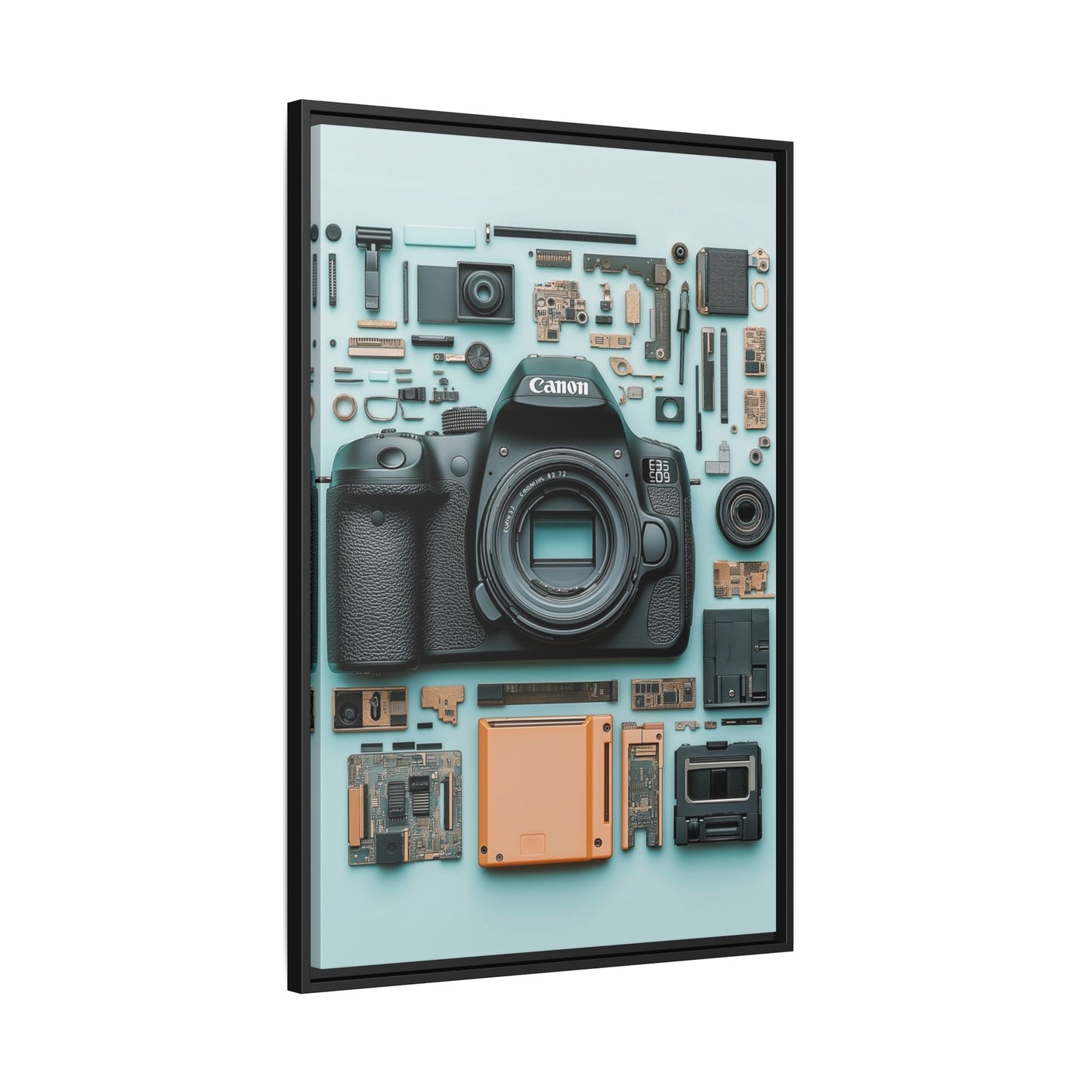 Canon Camera Framed Canvas
