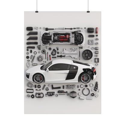 Audi R8 Rolled Poster