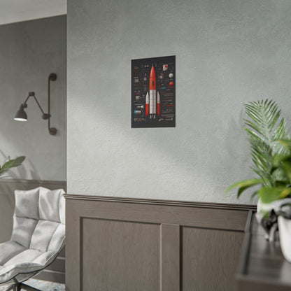 Classic Rocket Rolled Poster