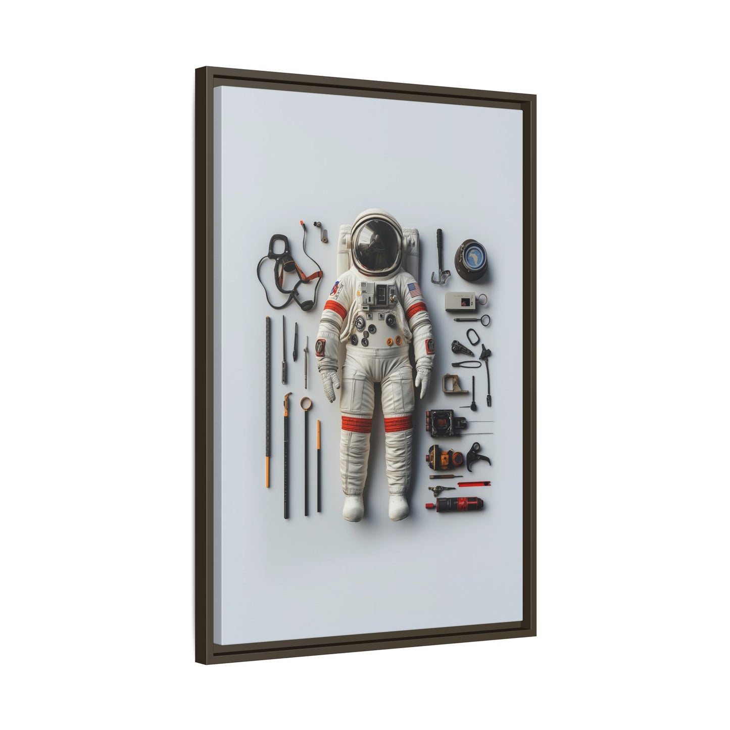 Astronaut Apollo Framed Canvas
