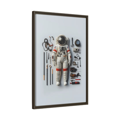 Astronaut Apollo Framed Canvas