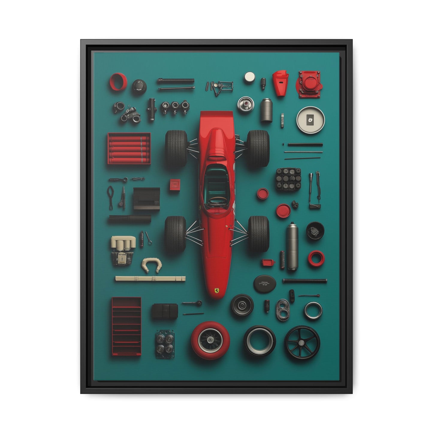 F1 Classic Framed Canvas