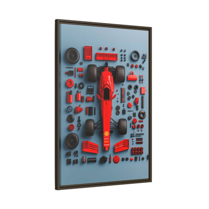F1 Framed Canvas