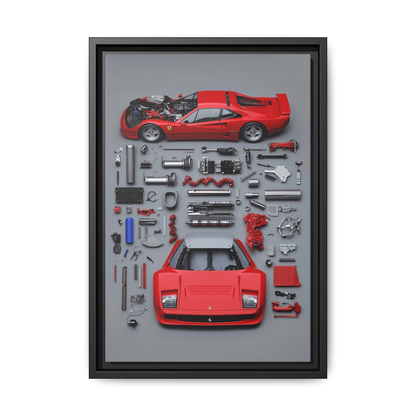 Prototype Classic Ferrari Framed Canvas