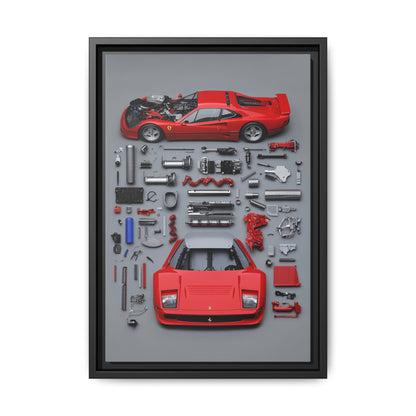 Prototype Classic Ferrari Framed Canvas