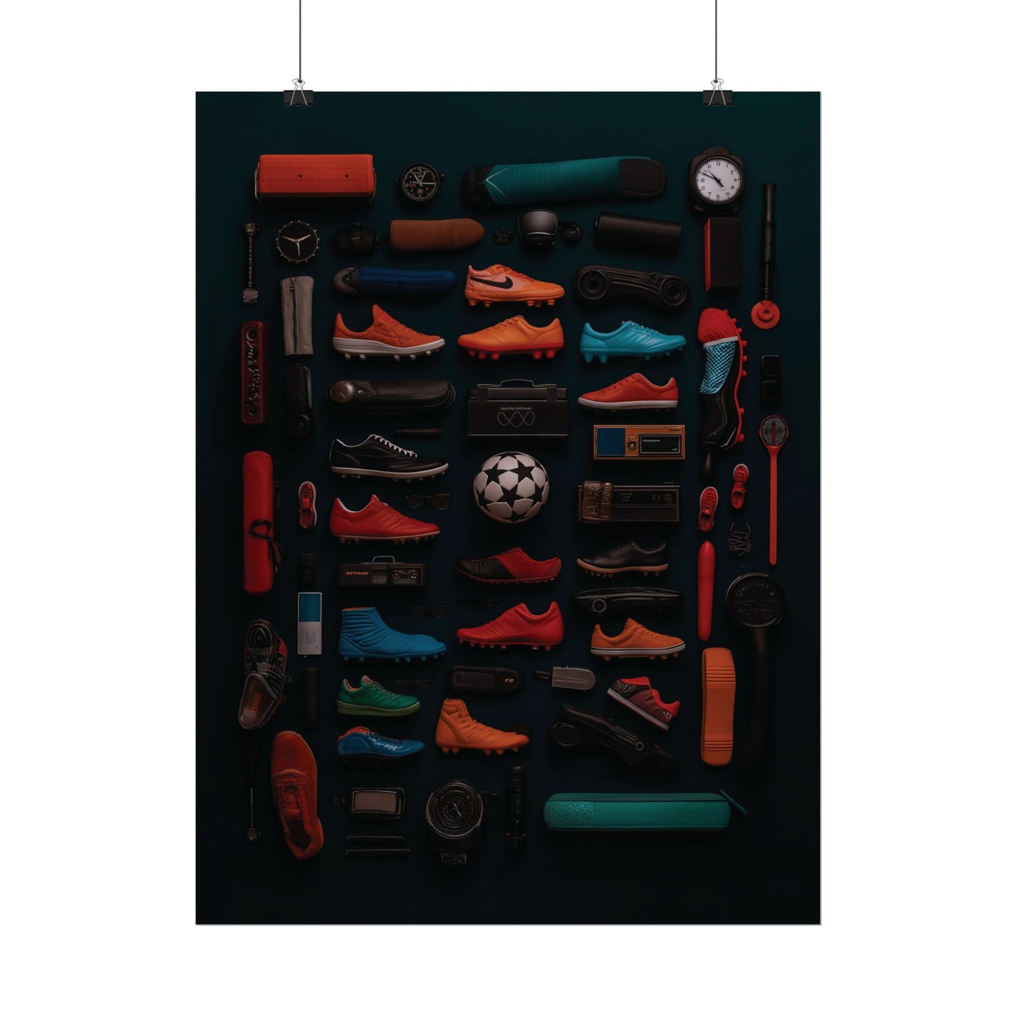 Football Cleats Rolled Poster