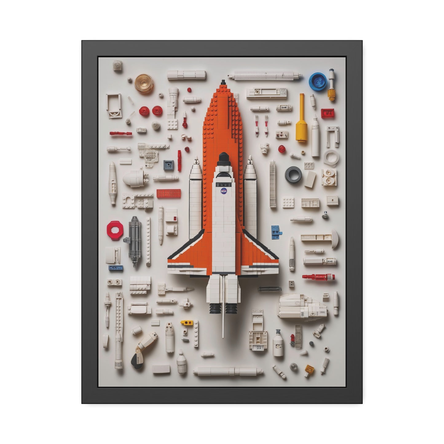 Space Shuttle LEGO Poster US