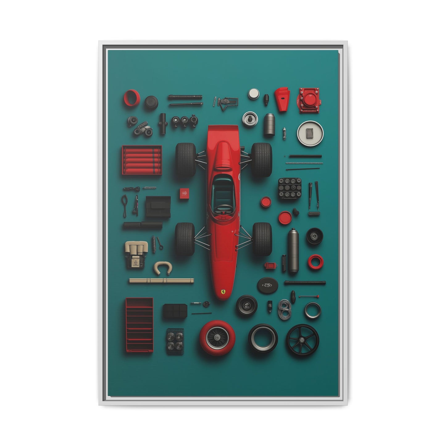 F1 Classic Framed Canvas