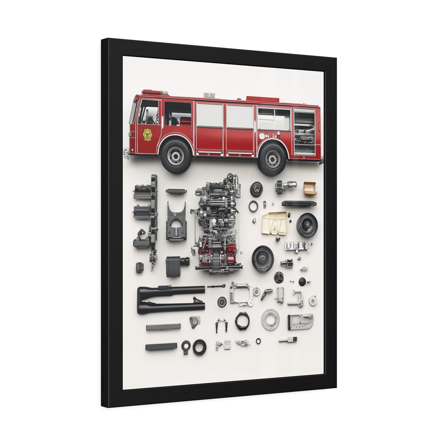 Fire Engine Framed Poster US