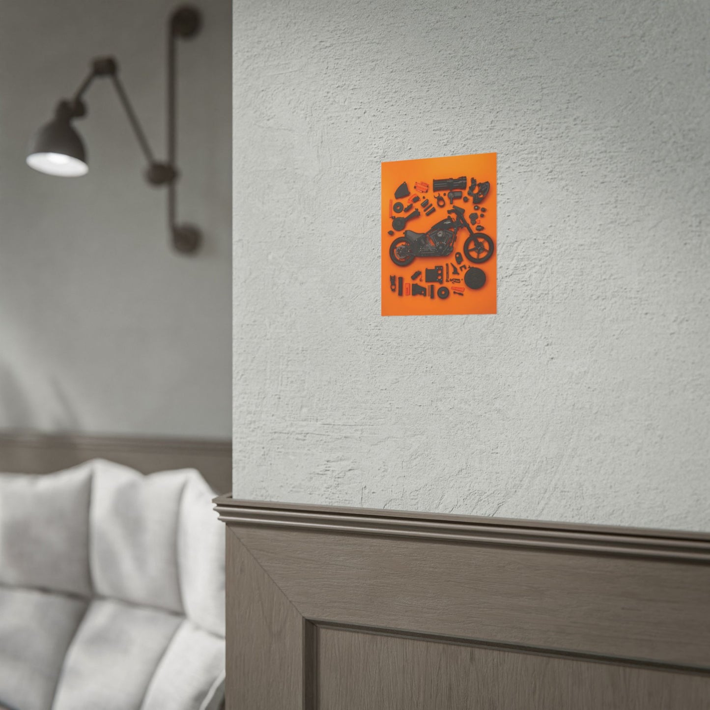 Black Harley Rolled Poster