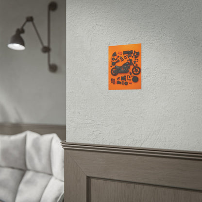 Black Harley Rolled Poster