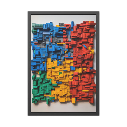 LEGO Blocks Framed Poster US