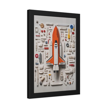 Space Shuttle LEGO Poster US