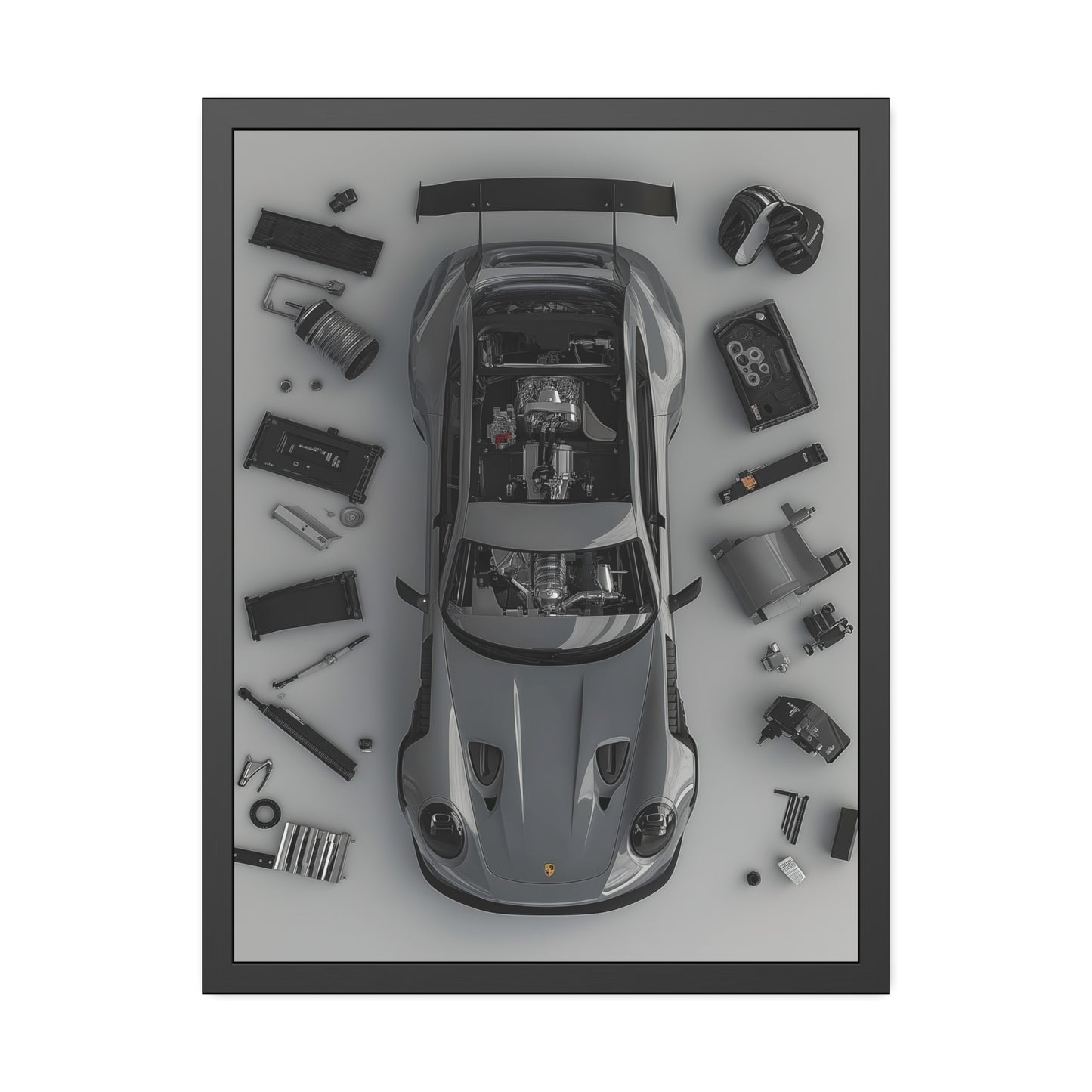 Porsche GT3RS Framed Poster US