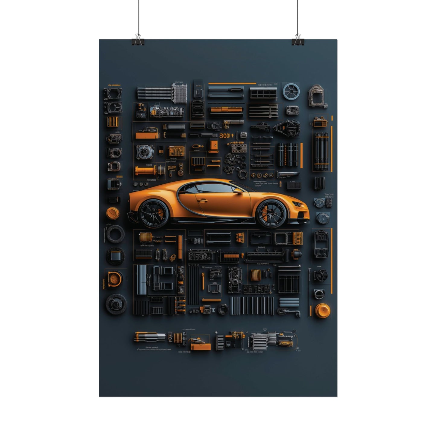 Bugatti Chiron Rolled Poster