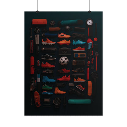 Football Cleats Rolled Poster
