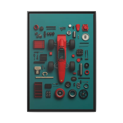 F1 Classic Framed Canvas
