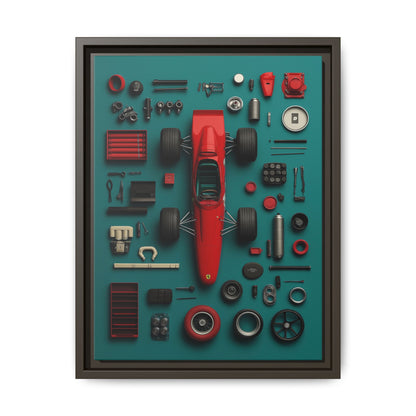 F1 Classic Framed Canvas
