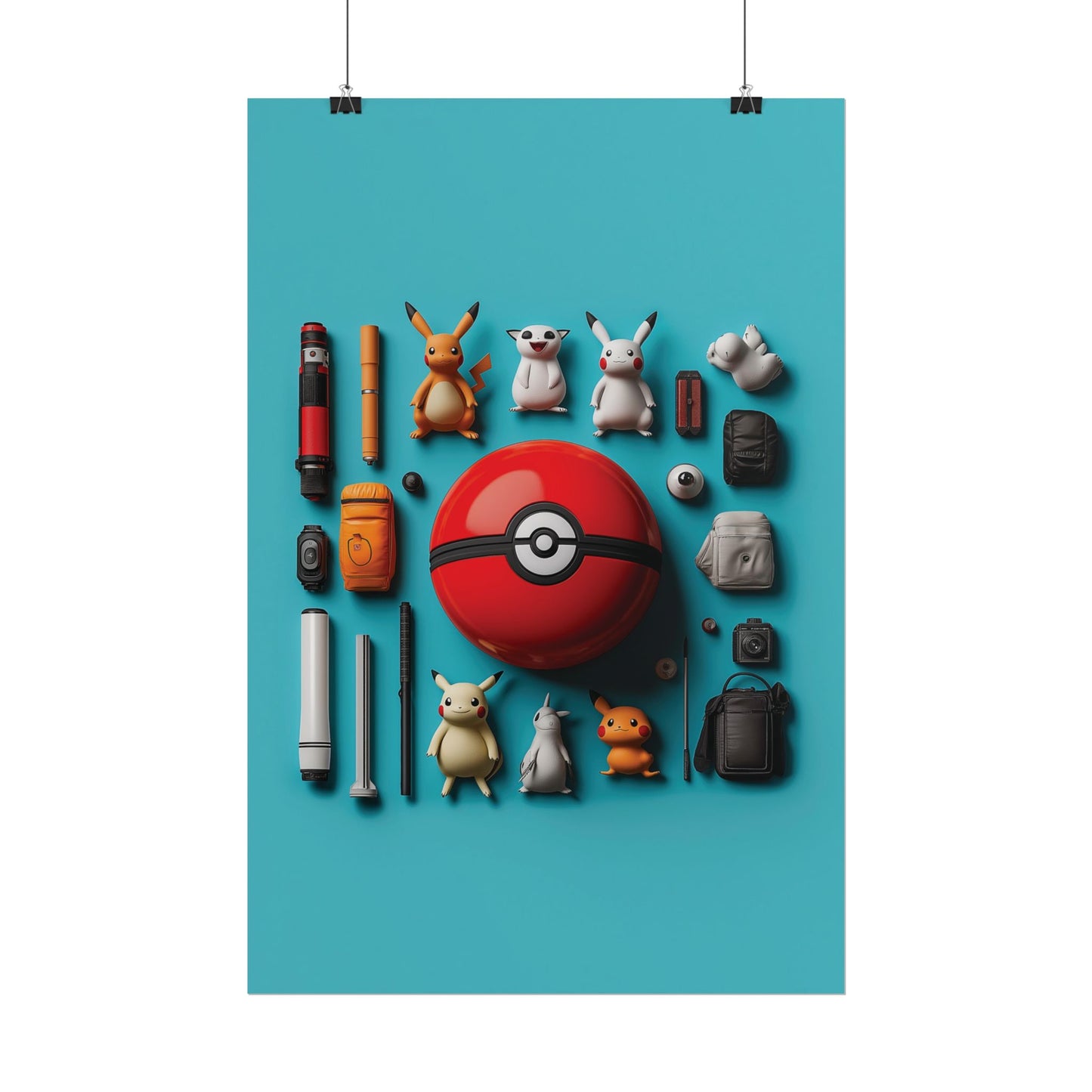 Pokemon kit Rolled Poster