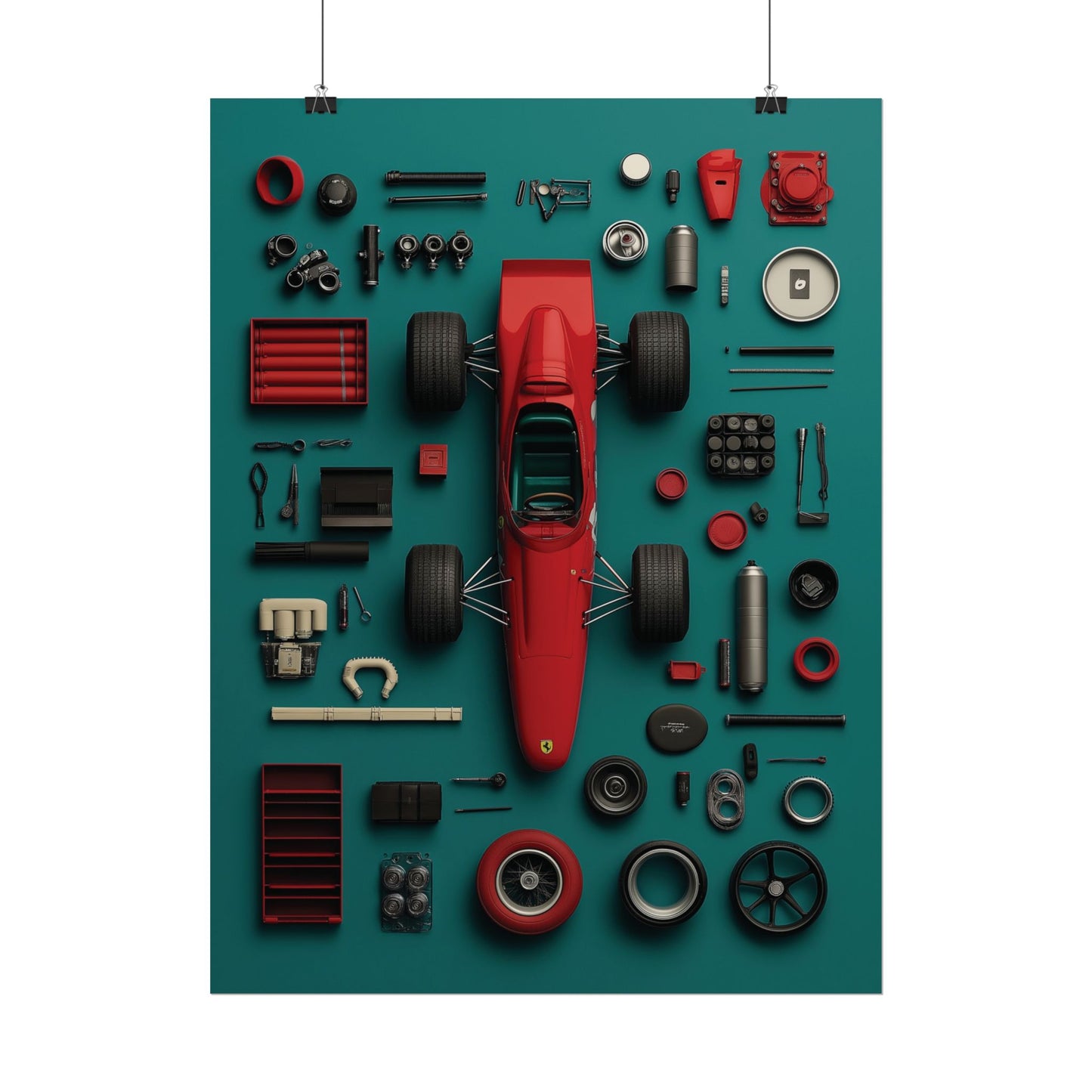 F1 Classic Van Rolled Poster